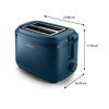 Slika - Philips PHIL 3000 Series koševni opekač kruha HD2511/70 (830W, 2 reži, črna barva)