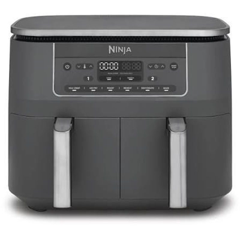 Slika - Cvrtnik na vroč zrak Ninja DZ300EU DualZone (7,6 l, 2470 W, 2 neodvisni coni, kovinsko siv)
