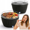 Slika - LotusGrill prenosni žar na oglje G-LI-34P (lila, premer 32 cm, peka brez dima)