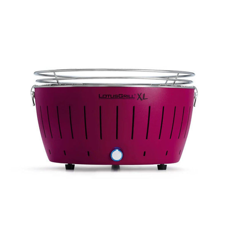 Slika - LotusGrill prenosni žar na oglje G-LI-435P XL USB (lila, premer 40,5 cm, peka brez dima)