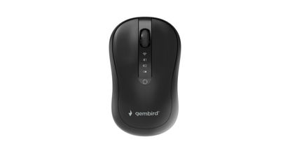 Gembird MUSW2-4B-01 Dual-mode brezžična miška (Bluetooth + 2.4G, tihi gumbi, črna)
