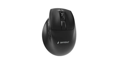 Gembird MUSW3-9B-01 ergonomska brezžična miška Triple-mode (Bluetooth + 2.4G + žično, 9 tipk, črna)