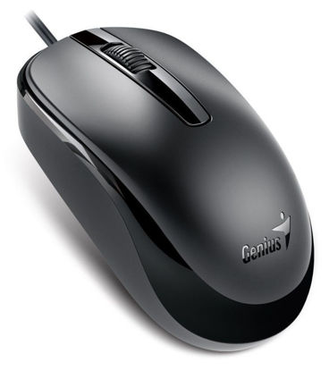Genius DX-120 žična optična miška (USB-C priključek, 1200 DPI, simetrična, črna) 31010029401