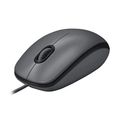 Logitech LOGI M100 žična optična miška (USB, 1000 DPI, simetrična, črna) 910-006652