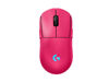 Slika - Logitech LOGI G PRO 2 LIGHTSPEED gaming brezžična miška (HERO 2 senzor, simetrična, roza) 910-007309