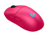 Slika - Logitech LOGI G PRO 2 LIGHTSPEED gaming brezžična miška (HERO 2 senzor, simetrična, roza) 910-007309