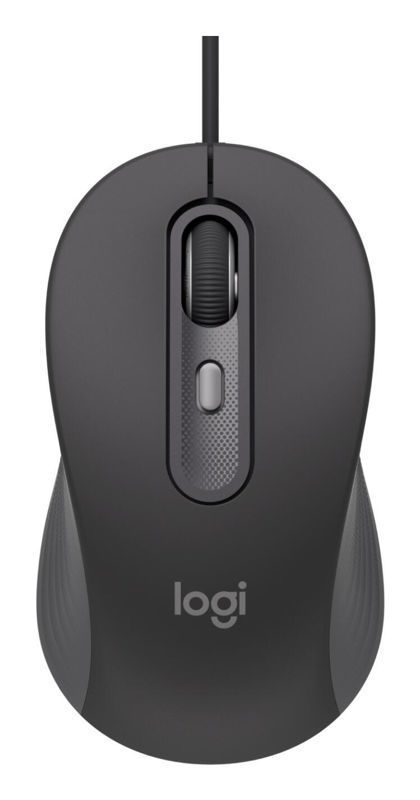 Slika - Logitech LOGI Signature Wired M520 L žična poslovna miška (SmartWheel, USB-C, grafitna) 910-007511
