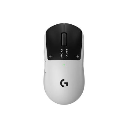 Logitech LOGI G PRO X2 Superstrike gaming brezžična miška (HERO senzor, LIGHTSPEED, črno-bela) 910-007776