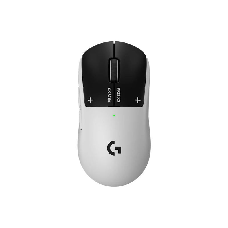 Slika - Logitech LOGI G PRO X2 Superstrike gaming brezžična miška (HERO senzor, LIGHTSPEED, črno-bela) 910-007776