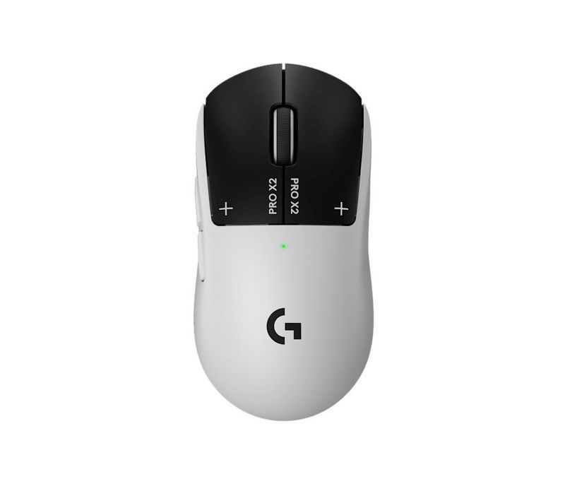 Slika - Logitech LOGI G PRO X2 Superstrike gaming brezžična miška (HERO senzor, LIGHTSPEED, belo-črna) 910-007777