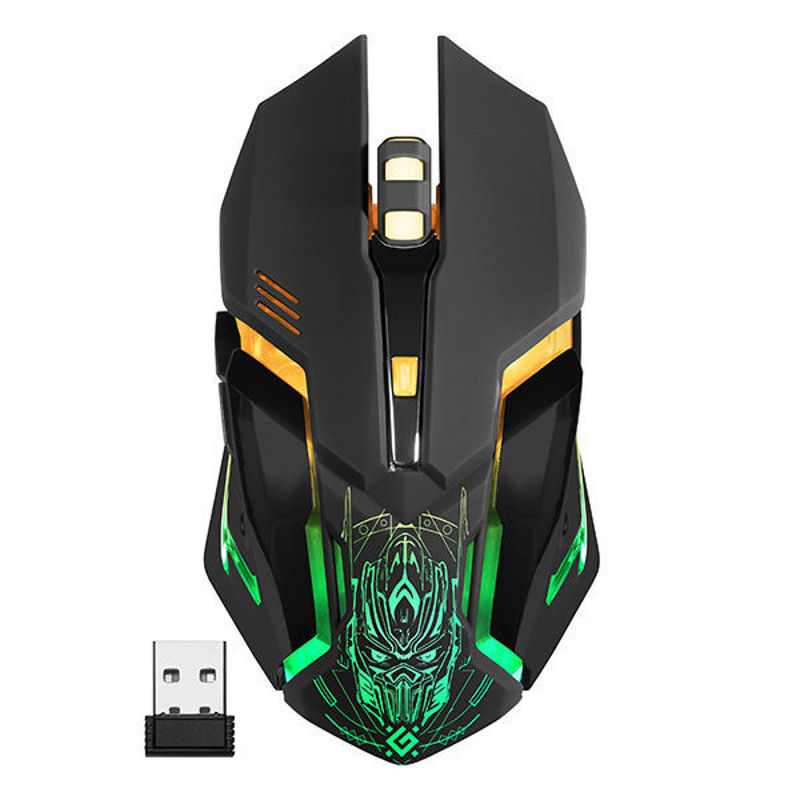 Slika - Defender Trigger GM-934 brezžična gaming miška (3200 DPI, RGB osvetlitev, polnilna baterija, črna)