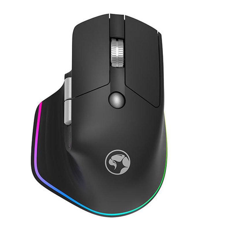 Slika - Marvo Scorpion G803 WH brezžična gaming ergonomska miška (4000 DPI, polnilna baterija, za desničarje, črna)
