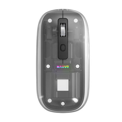 Marvo Prism B10 (M810W) dual-mode brezžična miška (800-1600 DPI, 7-barvna osvetlitev, 68 g, črna)