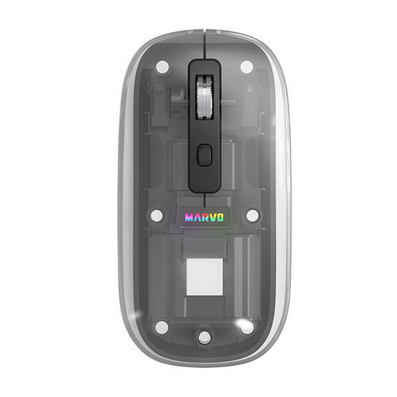 Slika - Marvo Prism B10 (M810W) dual-mode brezžična miška (800-1600 DPI, 7-barvna osvetlitev, 68 g, črna)