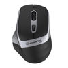 Slika - Powerton LIFE FLIXO SL ergonomska brezžična optična miška (2.4 GHz, 1600 DPI, varčna z energijo, srebrna) WPM10SL