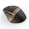 Slika - Powerton LIFE FLIXO GL ergonomska brezžična optična miška (2.4 GHz, 1600 DPI, varčna z energijo, zlat) WPM10GL