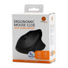 Slika - Powerton ERGO CLOE ergonomska brezžična optična miška (2.4 GHz, 1600 DPI, prostor za sprejemnik, črna)