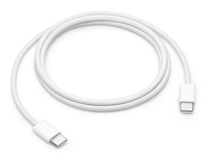 Apple Originalni APPL 60W pleteni USB-C v USB-C polnilni in podatkovni kabel (1 m, bel, MW493ZM/A)
