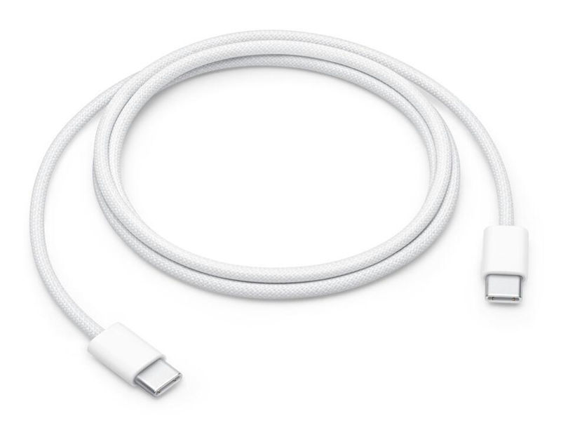 Slika - Apple Originalni Apple 60W pleteni USB-C v USB-C polnilni in podatkovni kabel (1 m, bel, MW493ZM/A)