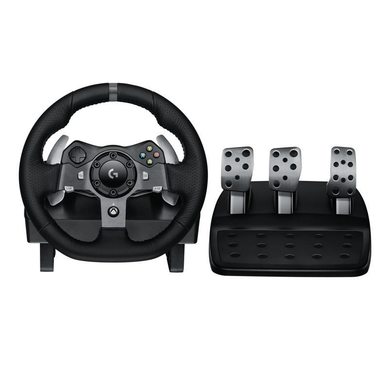 Slika - Logitech G920 Driving Force igralni volan in pedala s povratnim odzivom za Xbox One / Xbox Series / PC (941-000123)