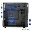 Slika - Akyga AK19BK Black (ATX črno, 2xUSB2.0, 1xUSB3.0) računalniško ohišje