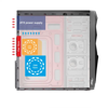 Slika - Akyga AK939BL Black (ATX črno, 2xUSB2.0) računalniško ohišje