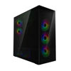 Slika - Arctic Xtender Tempered Glass Black (ACPCC00015A, E-ATX črno, 2xUSB3.2, 1xUSB Type-C, RGB, stransko steklo) računalniško ohišje