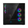 Slika - Arctic Xtender VG Tempered Glass Mirror Black (ACPCC00019A, E-ATX črno, 2xUSB3.2, 1xUSB Type-C, RGB, stransko steklo) računalniško ohišje