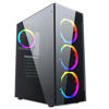 Slika - Gembird Fornax 1500RGB Black (CCC-FC-1500RGB, ATX črno, 2xUSB2.0, 2xUSB3.0, RGB, stransko steklo) računalniško ohišje