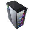 Slika - Gembird Fornax 1500RGB Black (CCC-FC-1500RGB, ATX črno, 2xUSB2.0, 2xUSB3.0, RGB, stransko steklo) računalniško ohišje