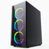 Slika - Gembird Fornax 1500RGB Black (CCC-FC-1500RGB, ATX črno, 2xUSB2.0, 2xUSB3.0, RGB, stransko steklo) računalniško ohišje