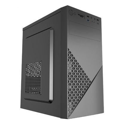 Gembird Fornax K170 Black (CCC-FC-K170, microATX črno, 2xUSB2.0, 1xUSB3.0, 1xUSB Type-C) računalniško ohišje
