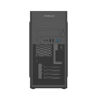 Slika - Gembird Fornax K400 Black (CCC-FC-K400, microATX črno, 2xUSB2.0, 2xUSB3.0, 1xUSB Type-C) računalniško ohišje